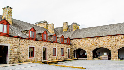 Chambly, Canada - May 19 2019: The Chambly fortress in Canada