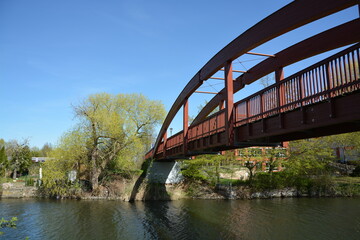 Obraz premium Brücke zur Dominsel in Brandenburg an der Havel
