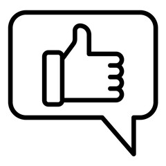 Vector Design Customer Feedback Icon Style