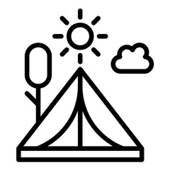 Vector Design Camping Gear Icon Style