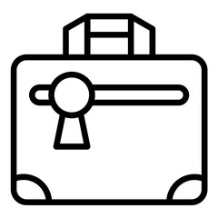 Vector Design Laptop Bag Icon Style
