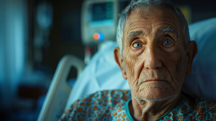 Retratos de ancianos como símbolo de la dependencia de las personas mayores - obrazy, fototapety, plakaty