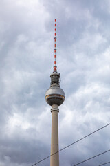 September 2022 - Popular Alexanderplatz square with iconic TV tower in Berlin, capital of Germany,...