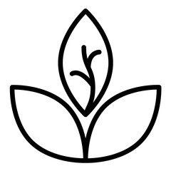 Vector Design Tea Leaves Icon Style