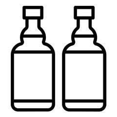Vector Design Wine Bottle Icon Style