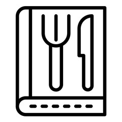 Vector Design Recipe Book Icon Style