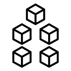 Vector Design Building Blocks Icon Style