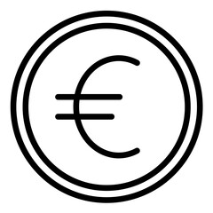 Vector Design Euro Sign Icon Style