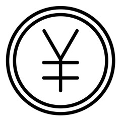 Vector Design Yen Sign Icon Style