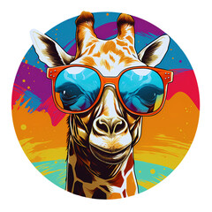 Cool Giraffe Design For T Shirt