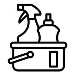 Vector Design Cleaning Supplies Icon Style