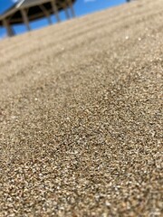 Close up of sand sparkling in the sun