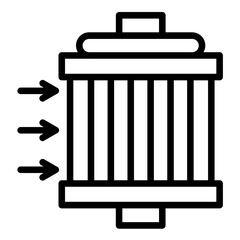 Vector Design Air Filter Icon Style