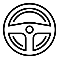 Vector Design Steering Wheel Icon Style