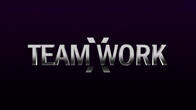 TEAM WORK TEXT ANIMATION