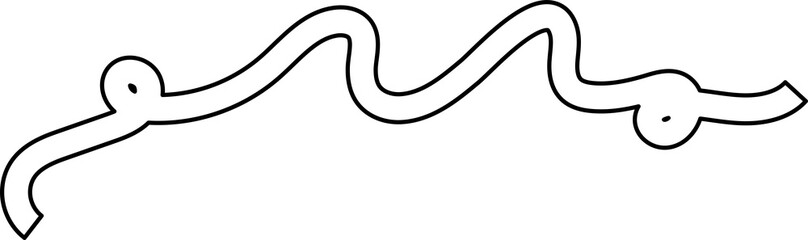 Lines curved doodle. Design elements