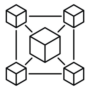 Interoperable Systems Icon. Connectivity Icon. Vector Editable Stroke Icon.