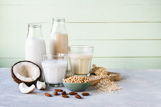 Vegan Milchalternativen auf Basis pflanzlicher Proteine 