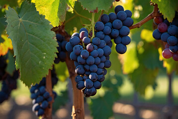 Fototapeta premium grapes in vineyard