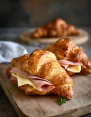 ham and cheese croissants