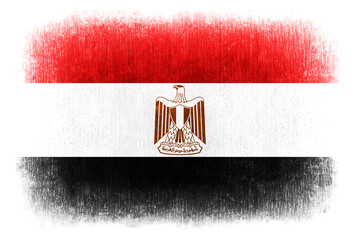 Egypt painted flag