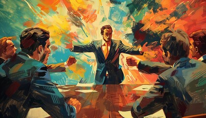 Conflict Resolution and Negotiation in Project Management, conflict resolution and negotiation in project management with an image showing project managers resolving conflicts, AI