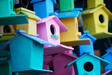colorful birdbox