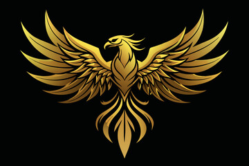 Gold Phoenix: Symbolizes rebirth or renewal.
black silhouette icons