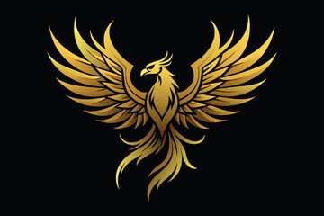 Gold Phoenix: Symbolizes rebirth or renewal.
black silhouette icons