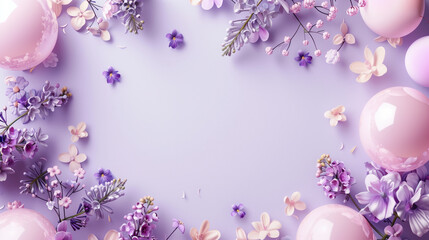 Floral Fantasy in Purple and Pink