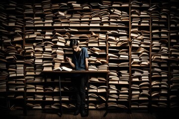 background of a person with a book