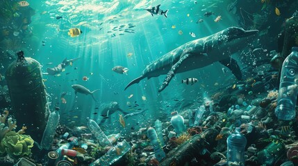 Fototapeta premium Greeting Card and Banner Design for Social Media or Educational Purpose of National Recycling Day Background