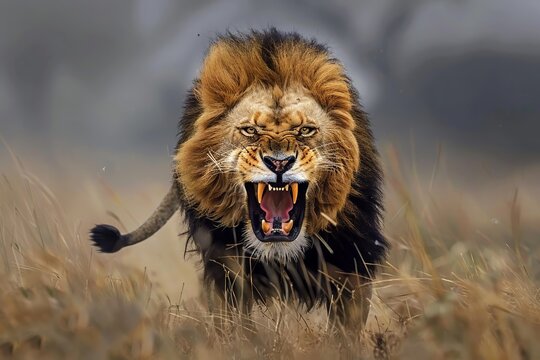 Majestic lion portraits capturing the raw power and beauty of the animal