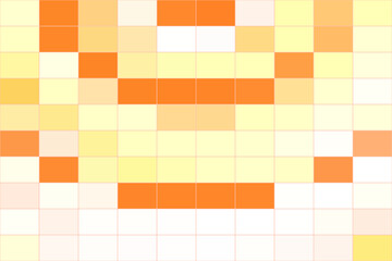 Orange Swimming Pool Mosaic Tile Abstract Texture Pattern Background. Vector. Wallpaper. Perspective