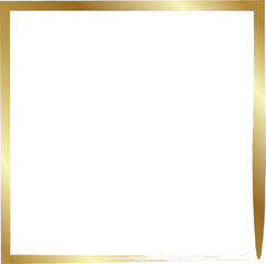 Gold square frames brush. Design elements