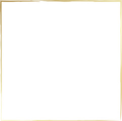 Gold square frames brush. Design elements