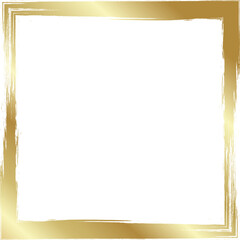 Gold square frames brush. Design elements