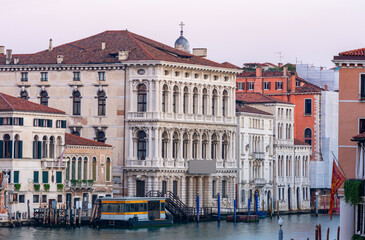 Naklejka premium Ca' Rezzonico palace on Grand canal, Venice, Italy