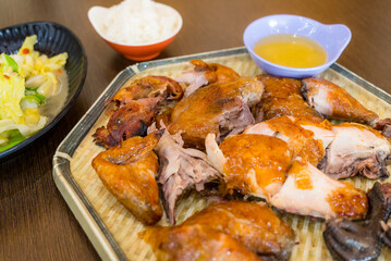 Traditional Taiwan cuisine roasted shredded Chicken - 758124278