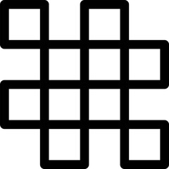 Geometric shapes bold line. Graphics design