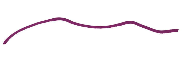 Dark purple brush strokes isolated on transparent background.
