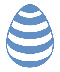 Easter egg clip art design on plain white transparent isolated background for card, shirt, hoodie, sweatshirt, apparel, tag, mug, icon, poster or badge