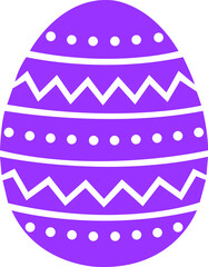 Easter egg clip art design on plain white transparent isolated background for card, shirt, hoodie, sweatshirt, apparel, tag, mug, icon, poster or badge