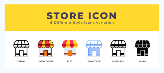 Store icon for websites and apps. vector illustration