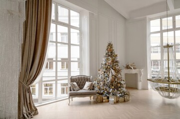 christmas tree in room