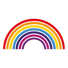 Rainbow icon - 758129689