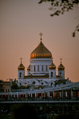 Cathedral of Christ the savior, Moscow. Street photography