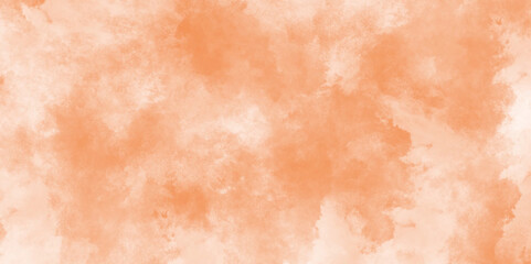 Fototapeta premium abstract watercolor painting textured on white paper background,Soft orange watercolor background.Background with selective focus and copy space,v,