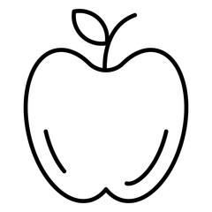 Vector Icon Apple, food, fruit, diet, natural food