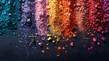 Crushed eyeshadow palette colors